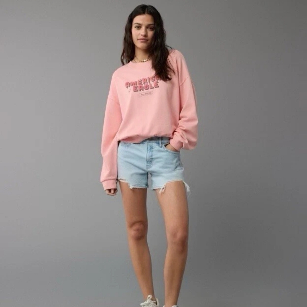 NWOT. Womens American Eagle Oversized Funday Sweatshirt Sz.M